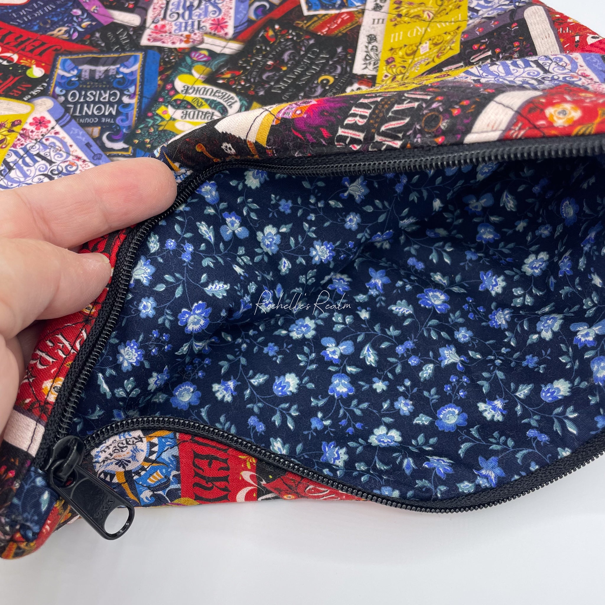 Classic Tales - Large Quilted book pouch