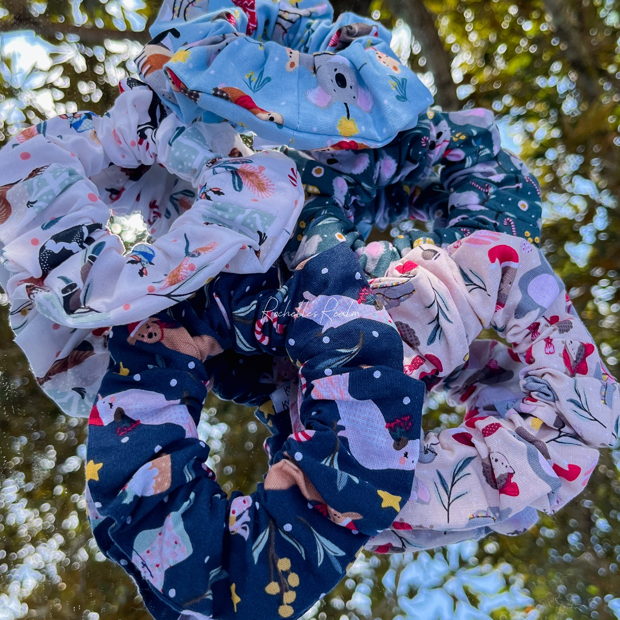 Australian Christmas scrunchies